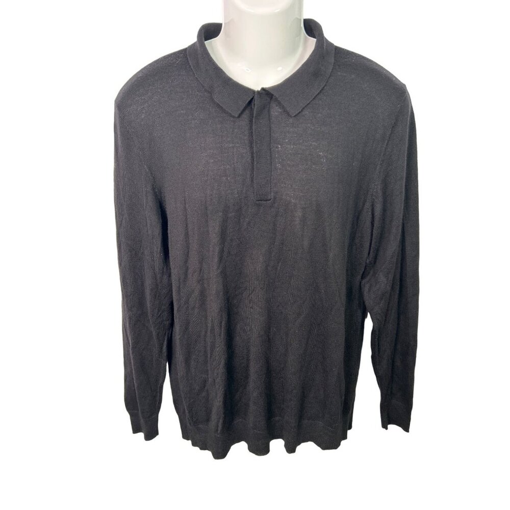 Club Room Shirt‎ Mens Size Large Merino Comfy Polo Classiccore Academia Techwear